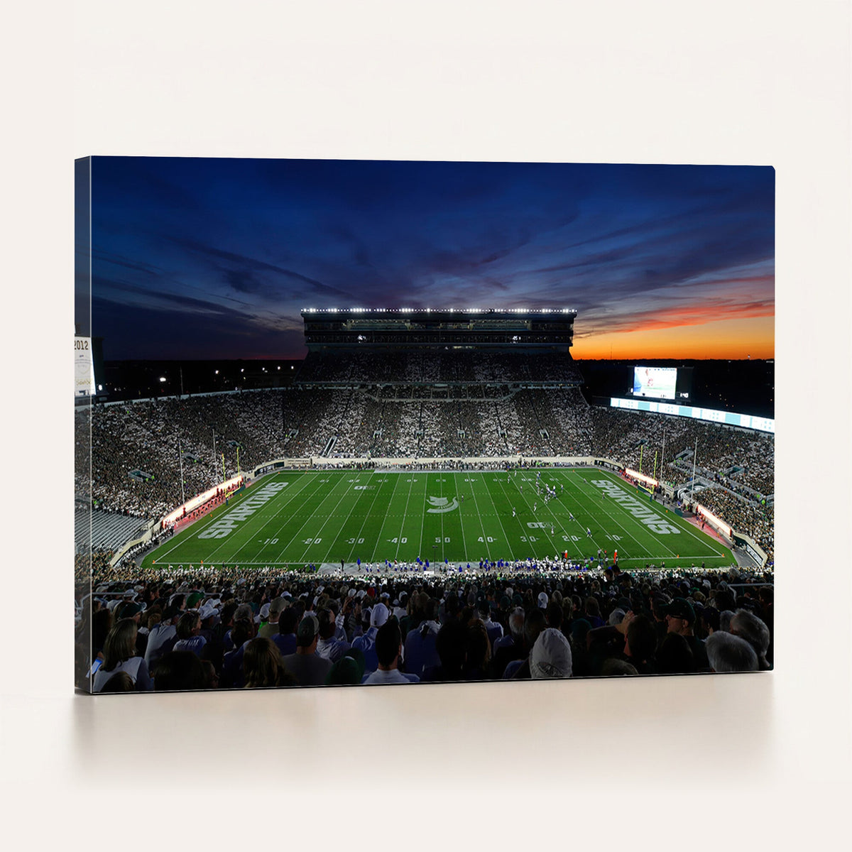 Michigan State Spartans Football Team Print - East Lansing