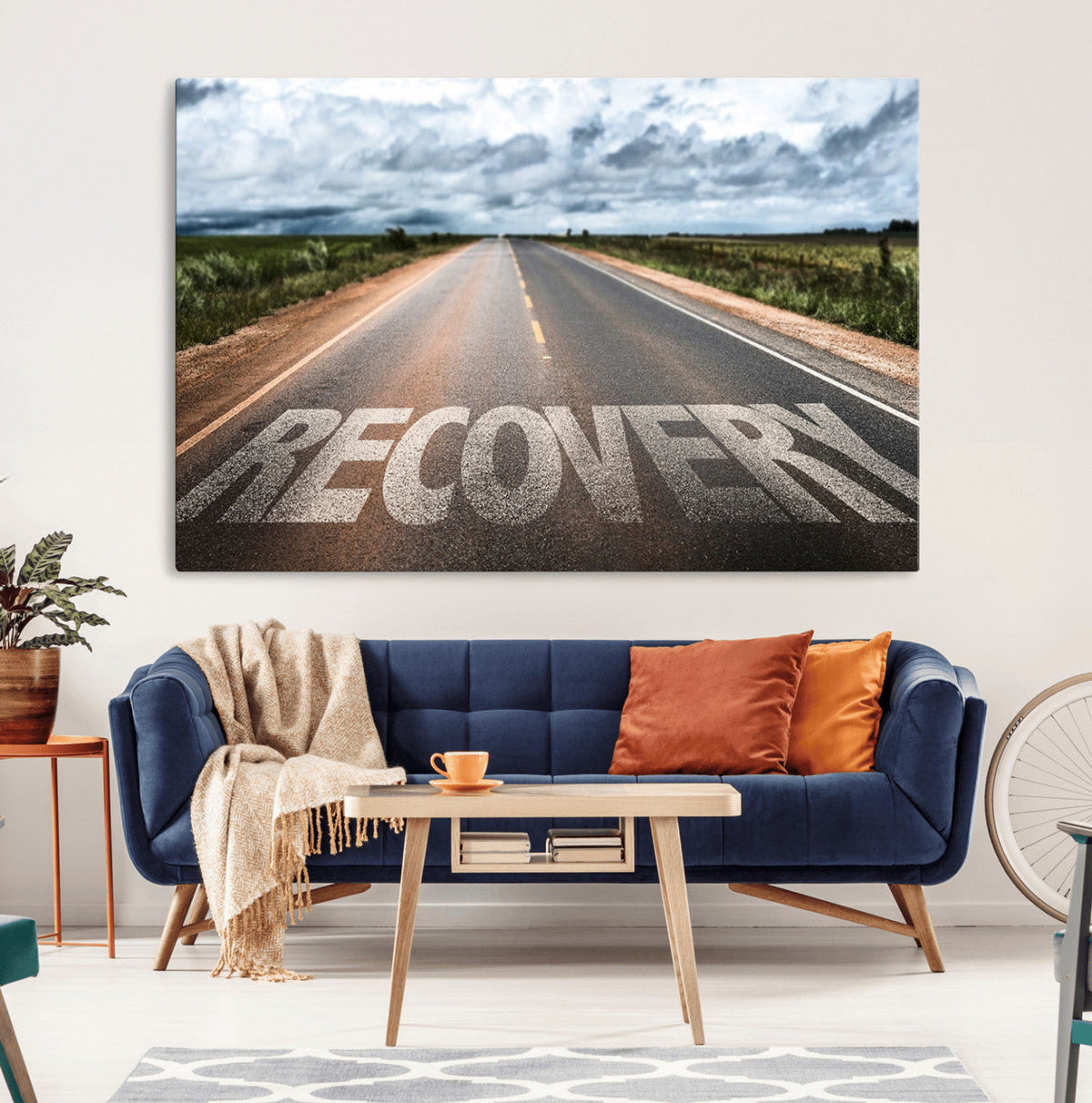 Recovery Road Wall Art Canvas Print