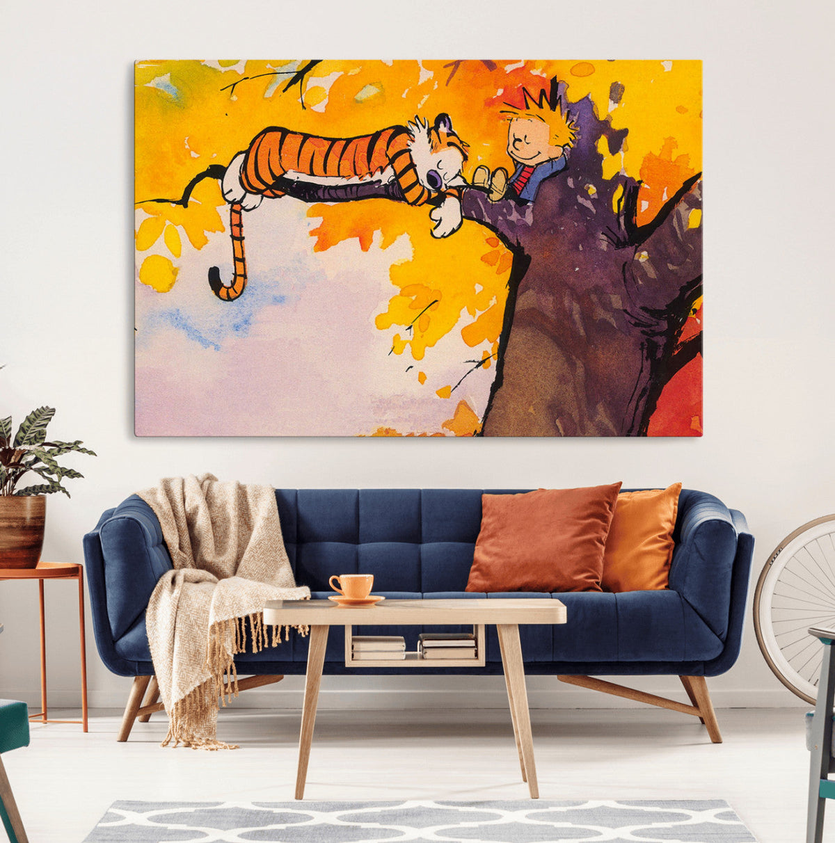 High-Quality Giclee Canvas Print – Framed Calvin Wall Art