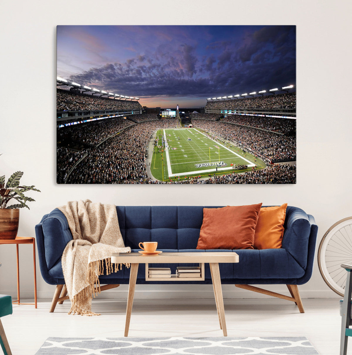 New England Patriots Football Team Print - Foxborough