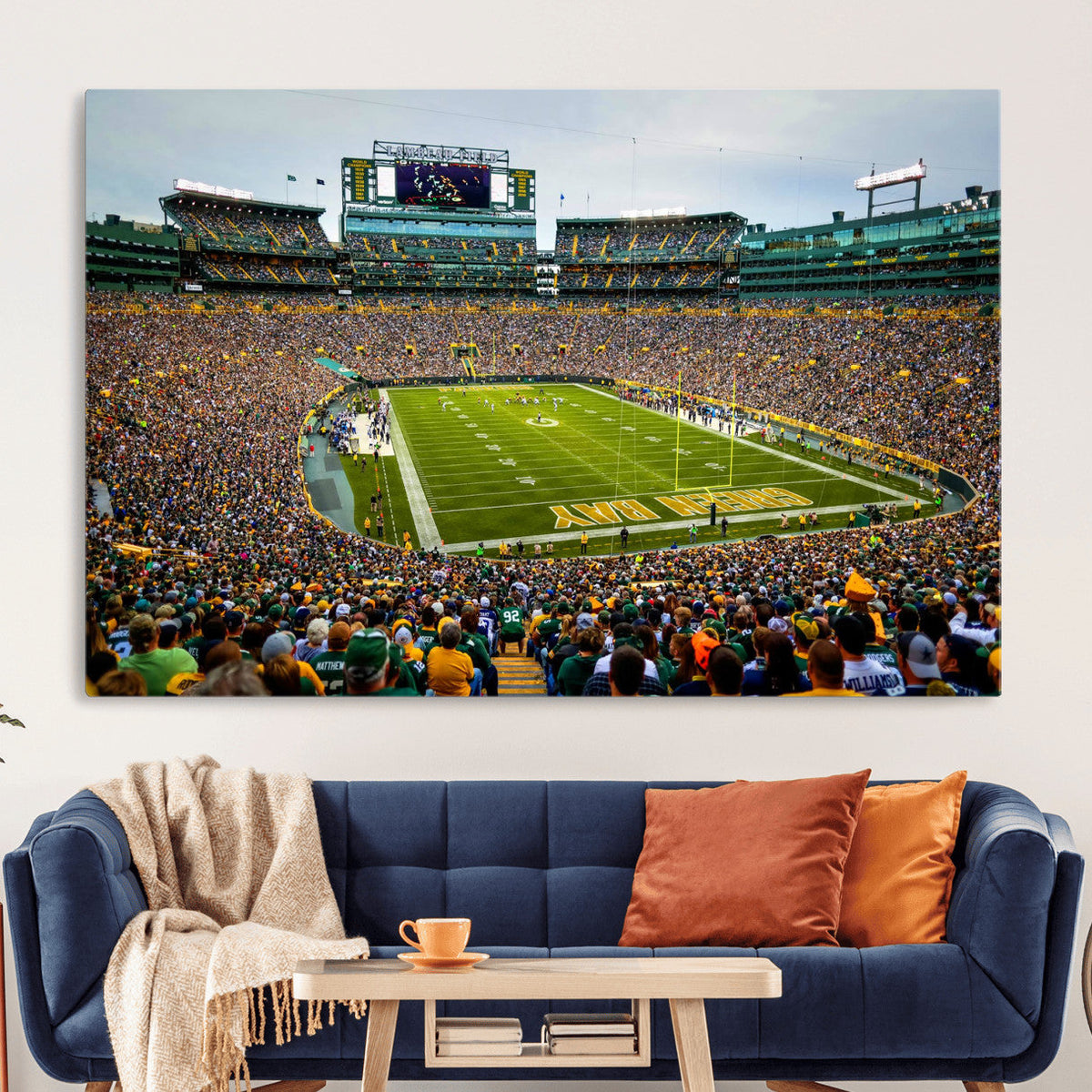Green Bay Packers Lambeau Field Stadium Wall Art Canvas