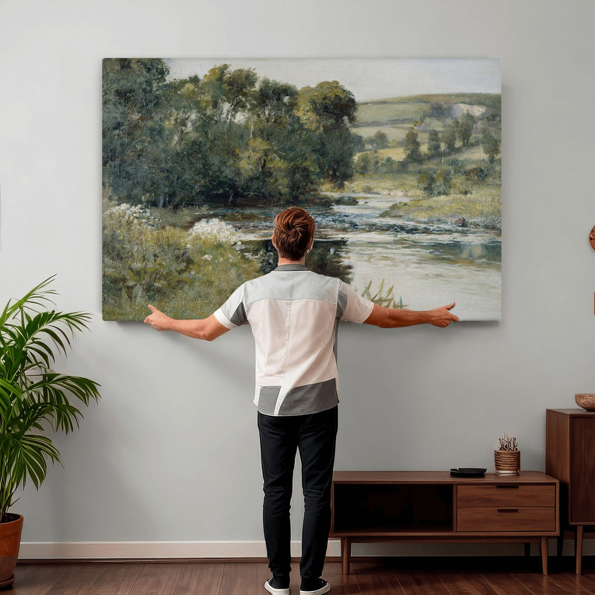 Edward Mitchell Bannister Streamside Wall Art Canvas Print
