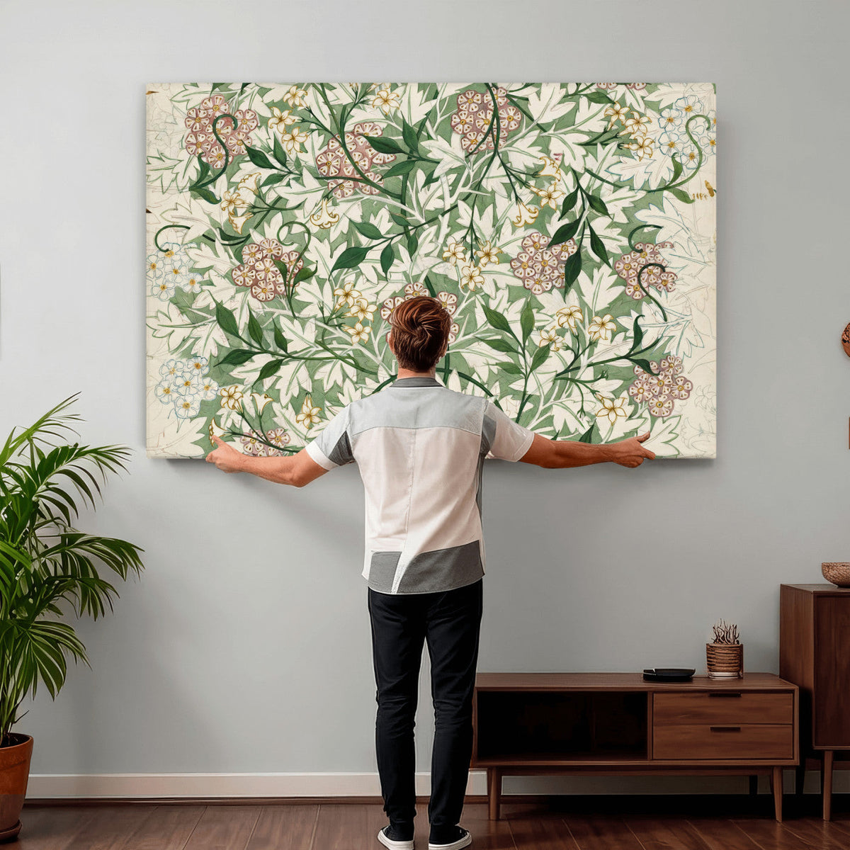 William Morris Jasmine 1872 Canvas Wall Art — Arts and