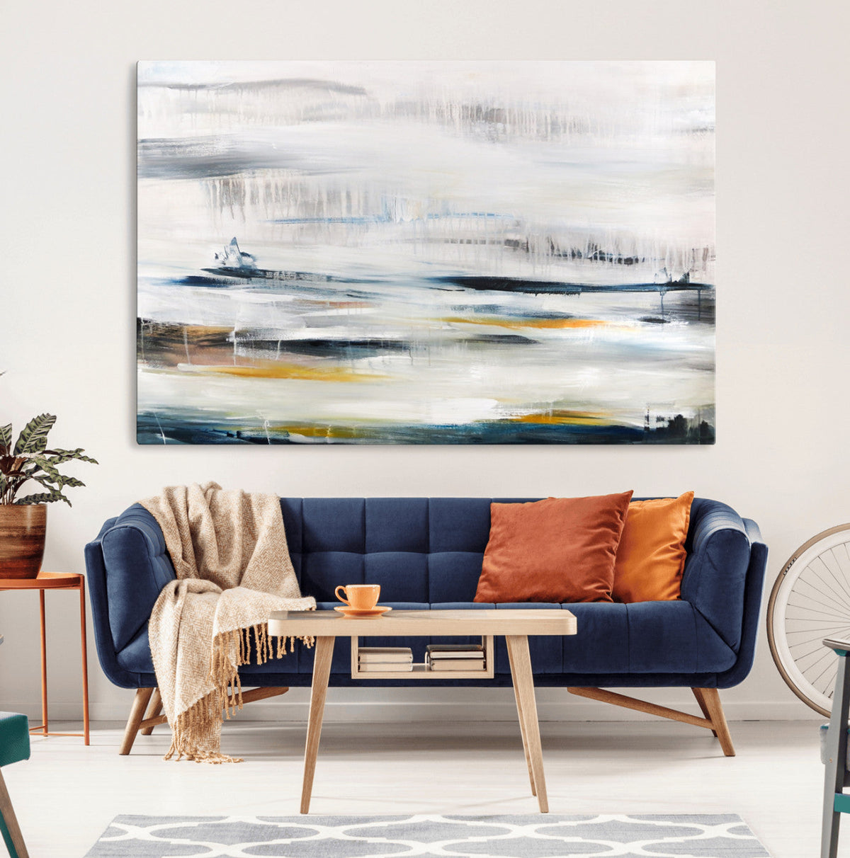 Soft Color Abstract Canvas Print