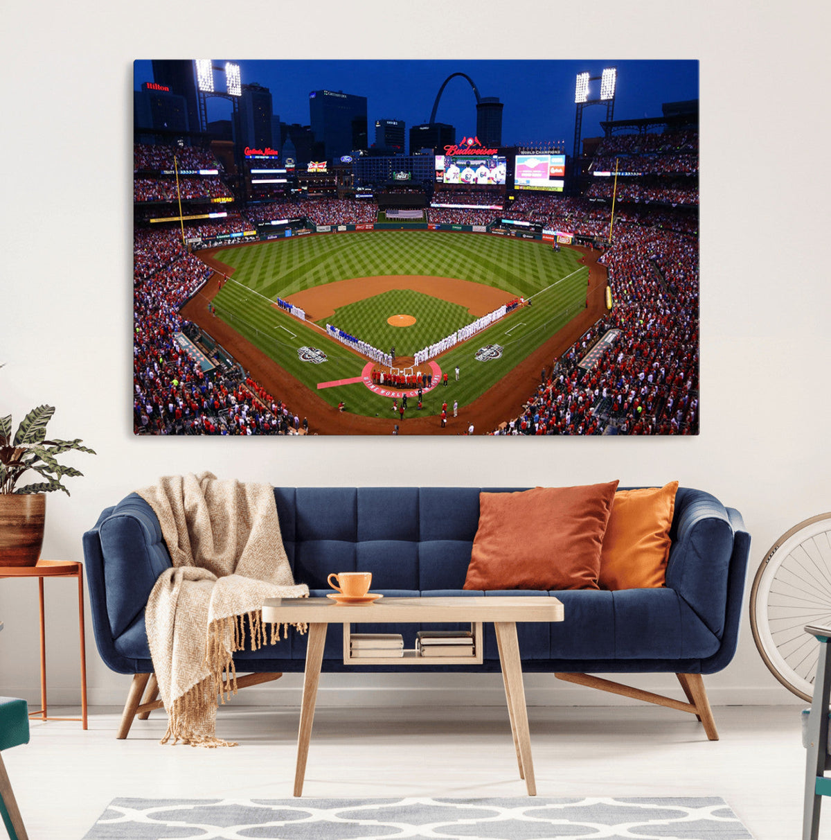 St. Louis Cardinals Baseball Team Print - Busch Stadium Wall