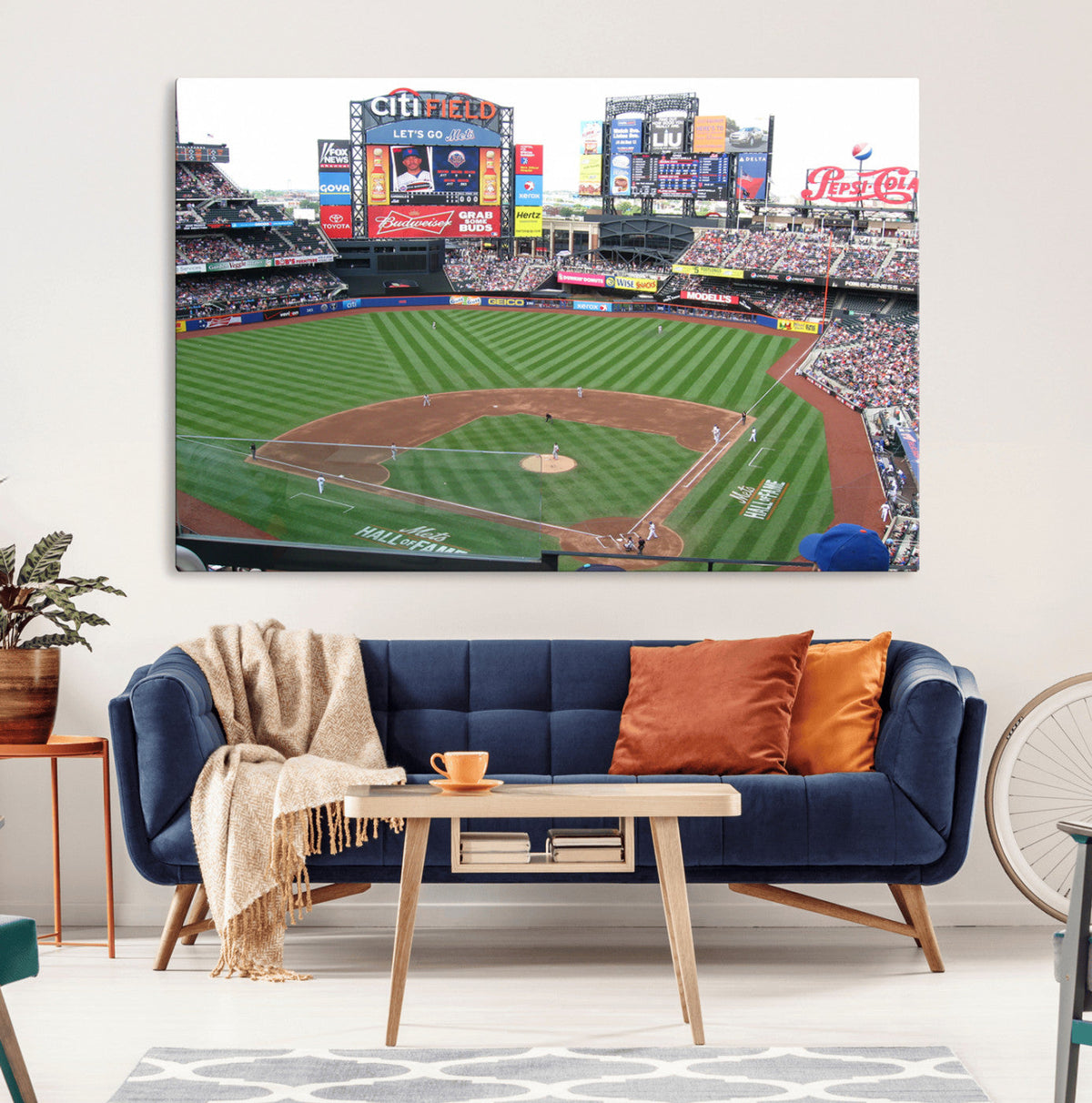 New York Mets Baseball Team Print - Citi Field Baseball