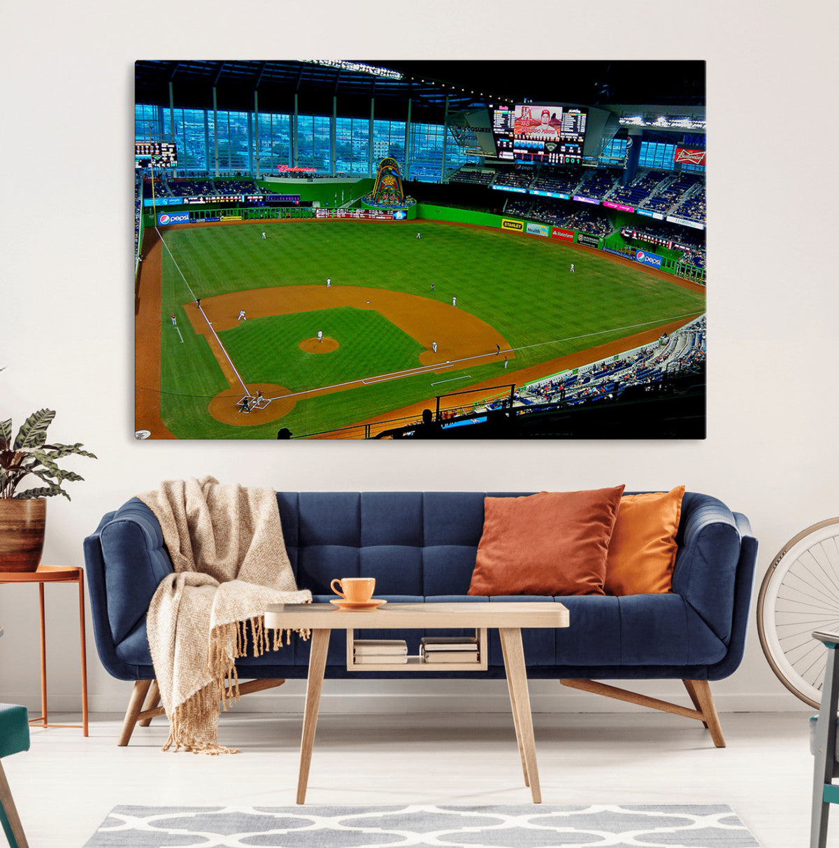 Miami Marlins Baseball Team Print - Miami LoanDepot Park