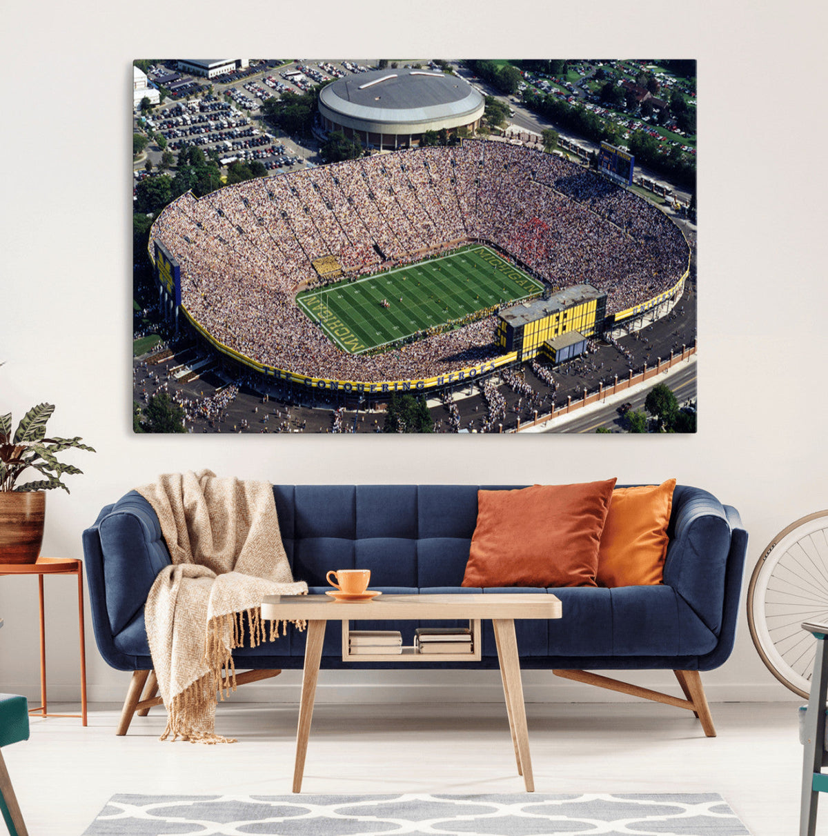 Michigan Wolverines Football Team Print - Ann Arbor Michigan