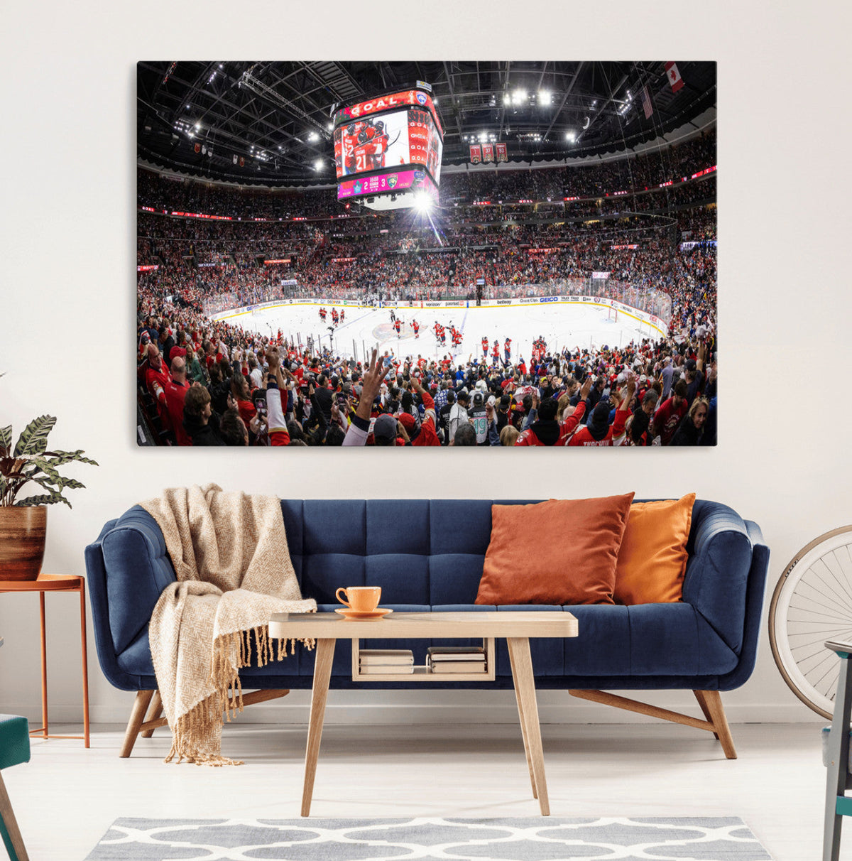 Amerant Bank Arena Wall Art Canvas Print - Basketball Arena