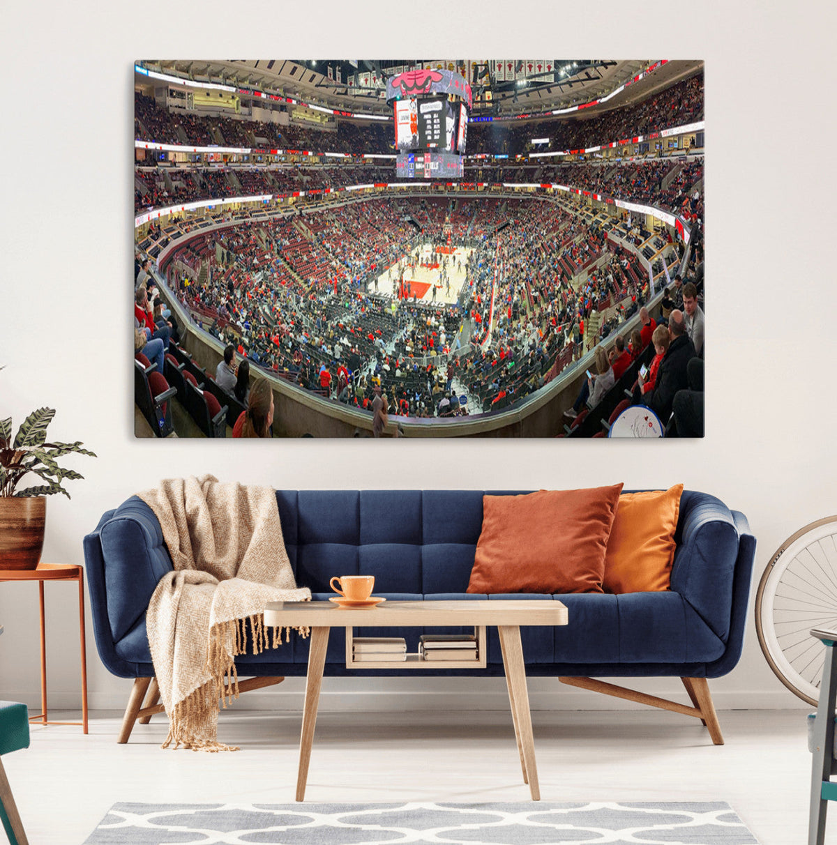 United Center Chicago Bulls Stadium Wall Art Canvas Print