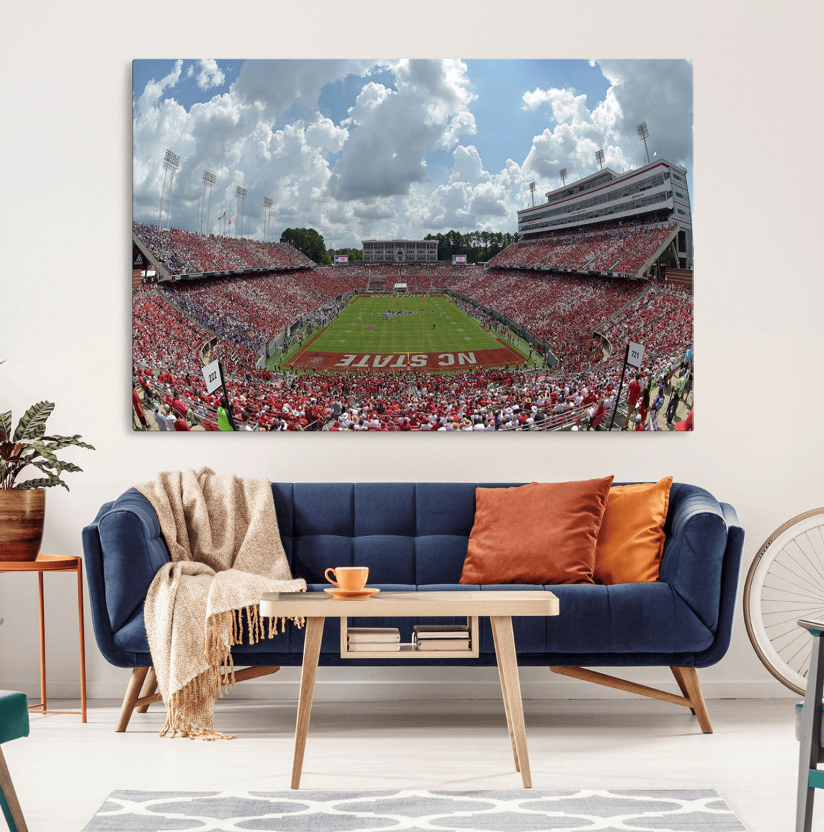 NC State Wolfpack Football Team Print Canvas- Raleigh