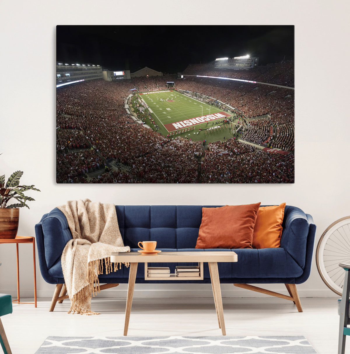 Wisconsin Badgers Football Team Print - Madison Camp Randall