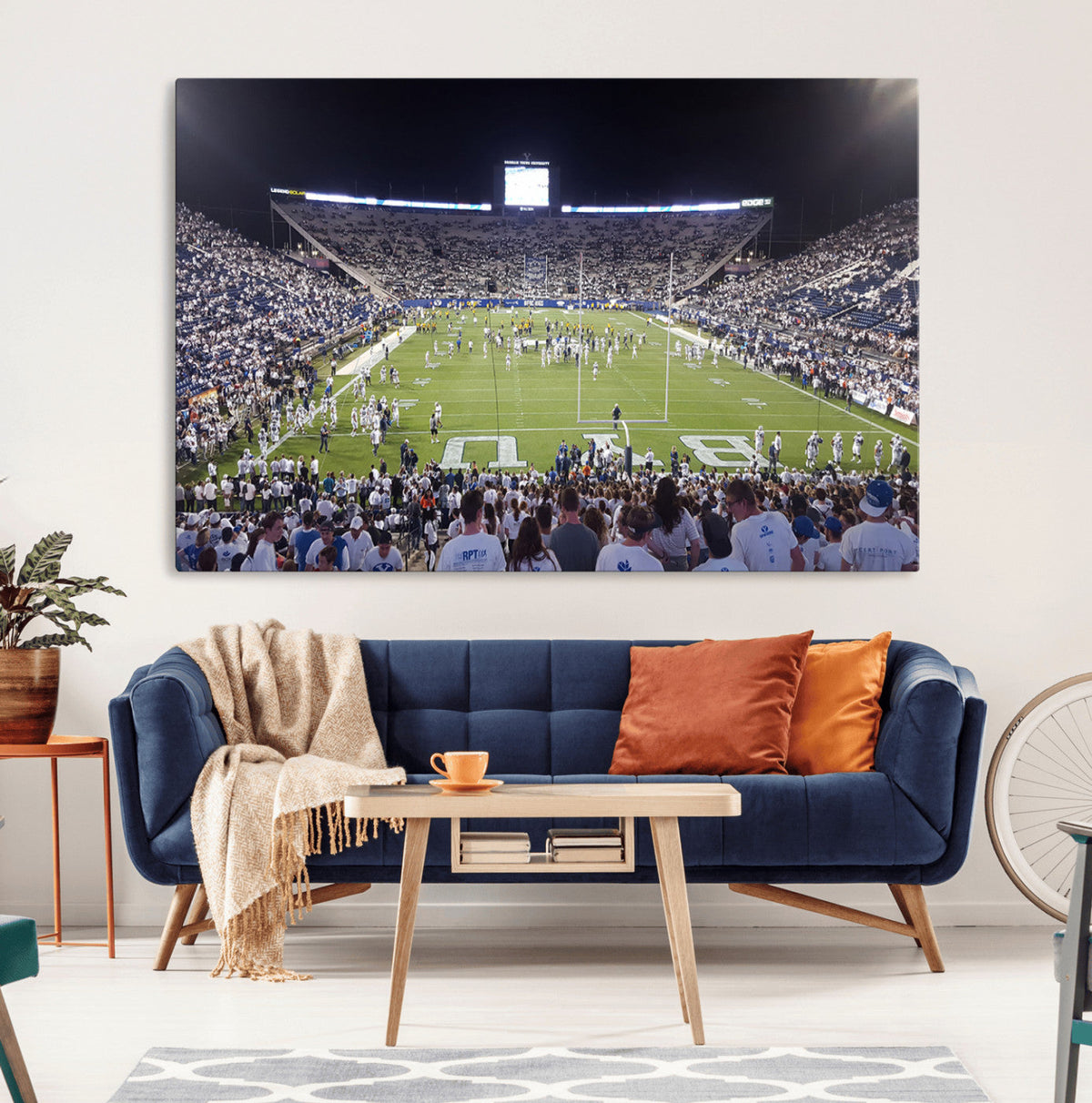 Brigham Young University Cougars Football Print Canvas -