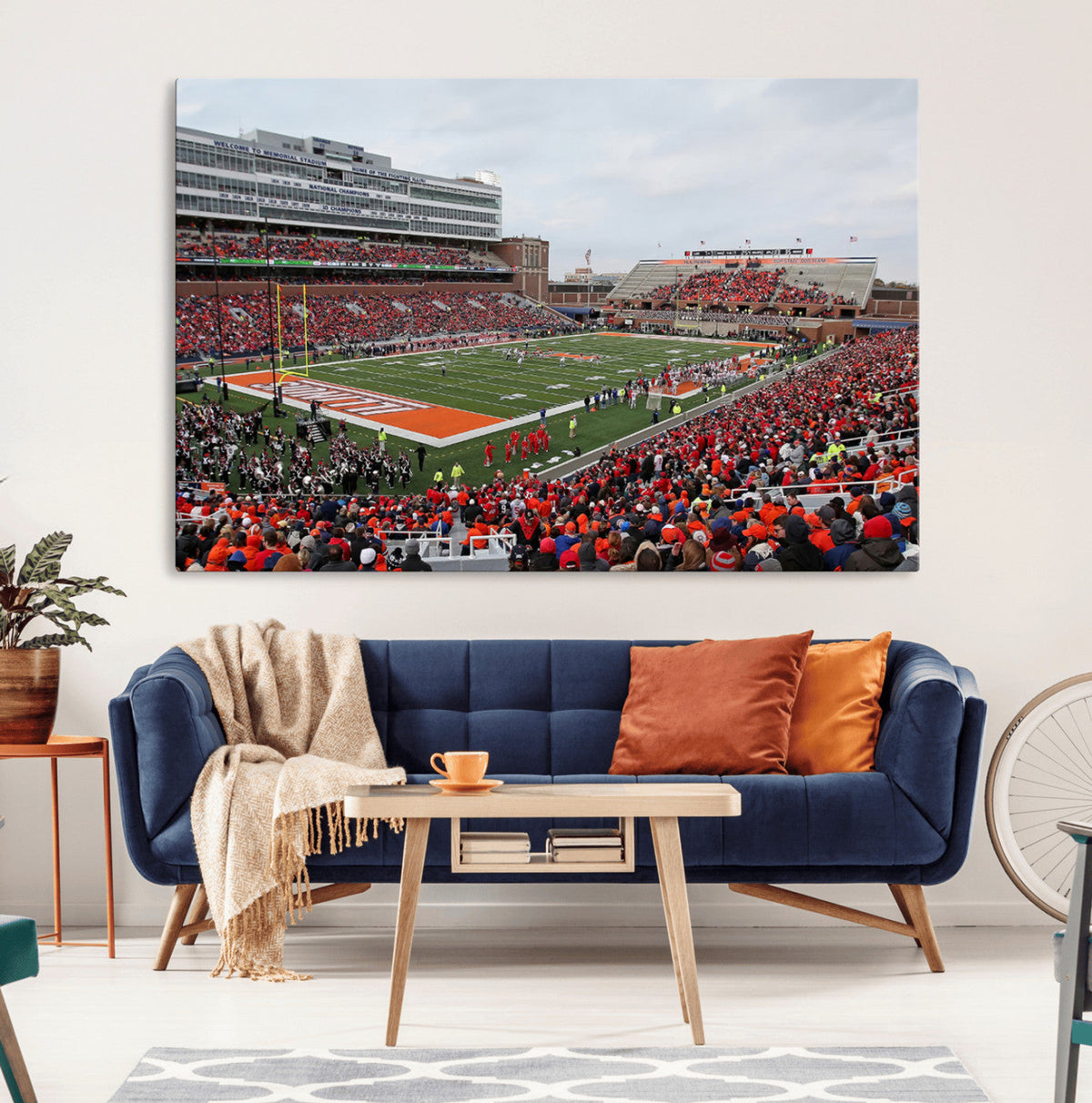 University of Illinois Fighting Illini Football Team Print -