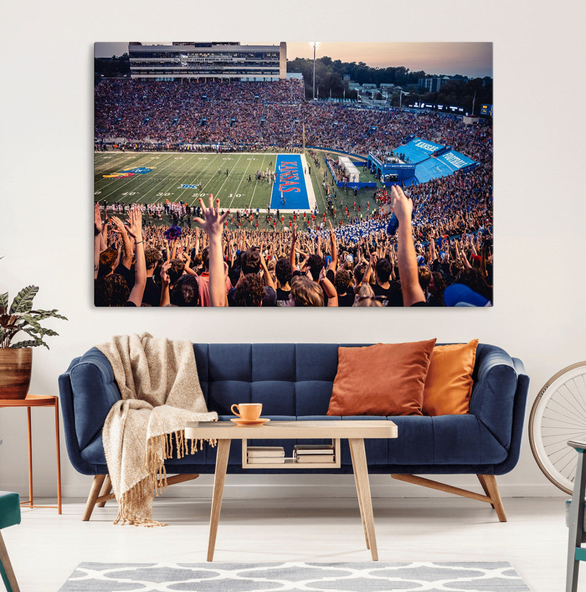 University of Kansas Jayhawks Football Team Art Print -