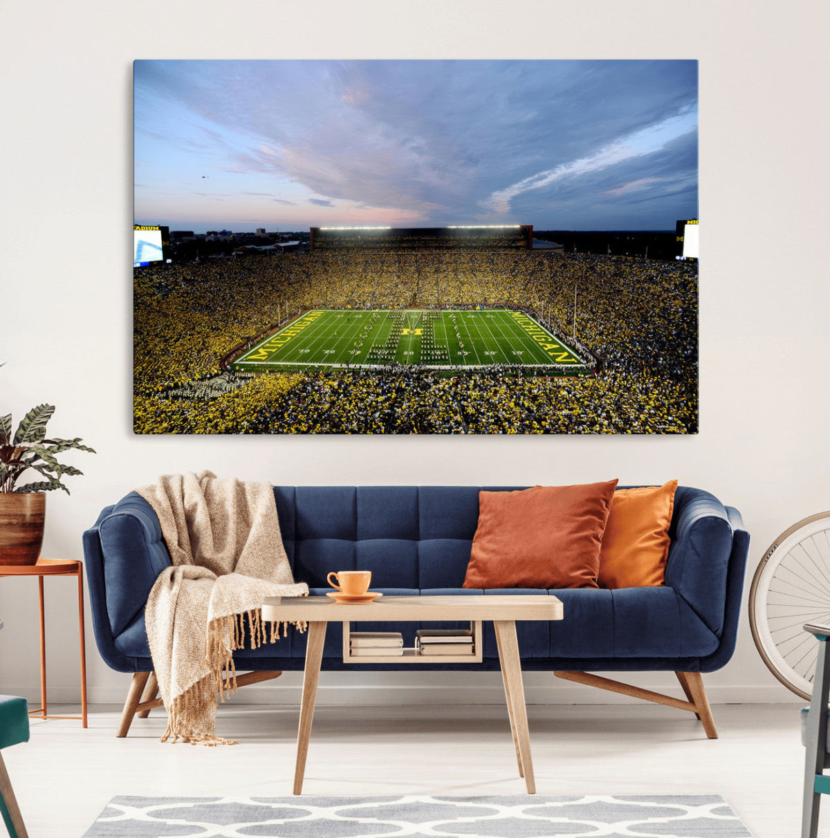 University of Michigan Wolverines Football Team Print - Ann