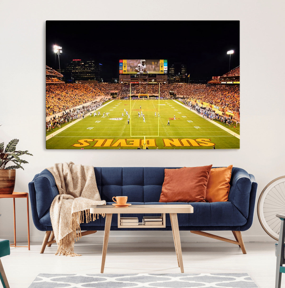 ASU Sun Devils Football Team Print - Phoenix Mountain
