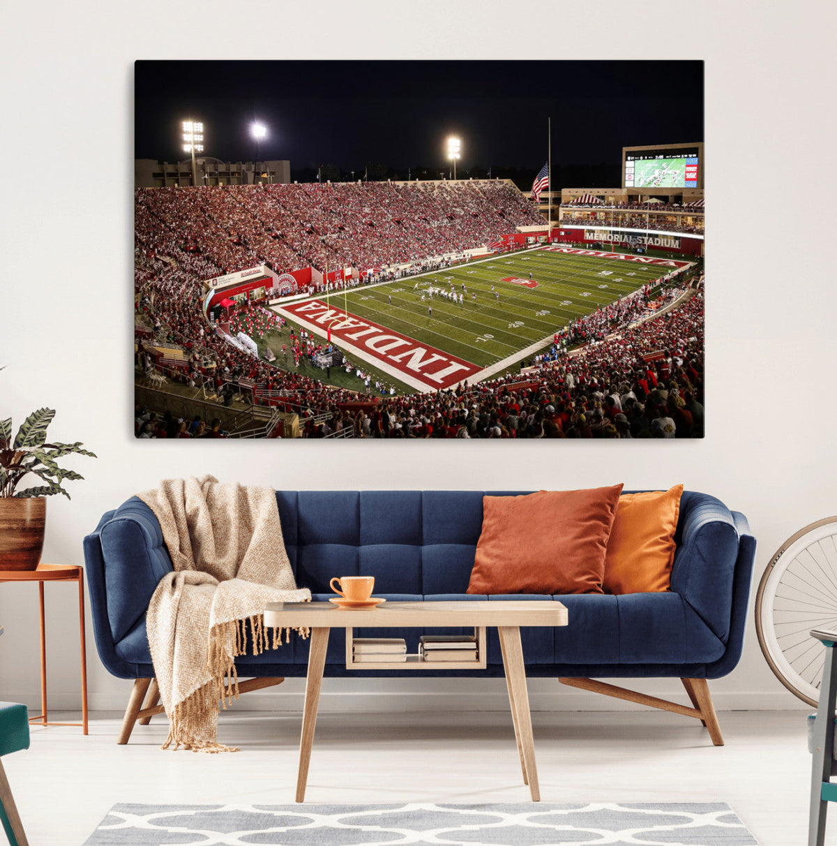 Indiana University Hoosiers Football Team Print Canvas -