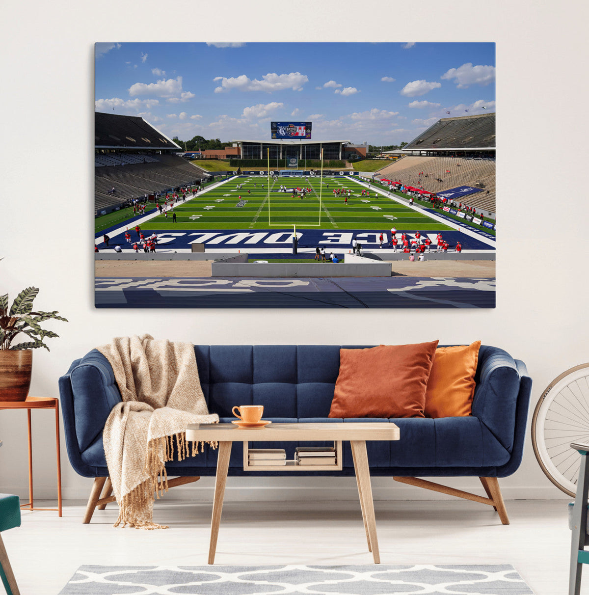 Rice University Owls Football Team Print - Houston Rice