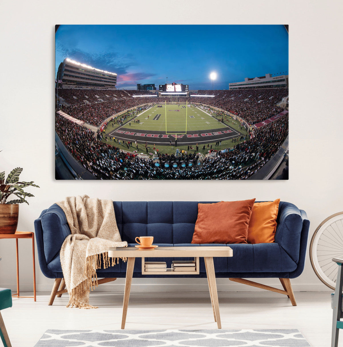 Texas Tech Red Raiders Canvas, Framed Football Team Print -