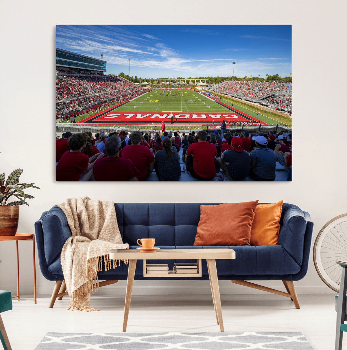 Ball State Cardinals Football Team Print - Muncie Scheumann