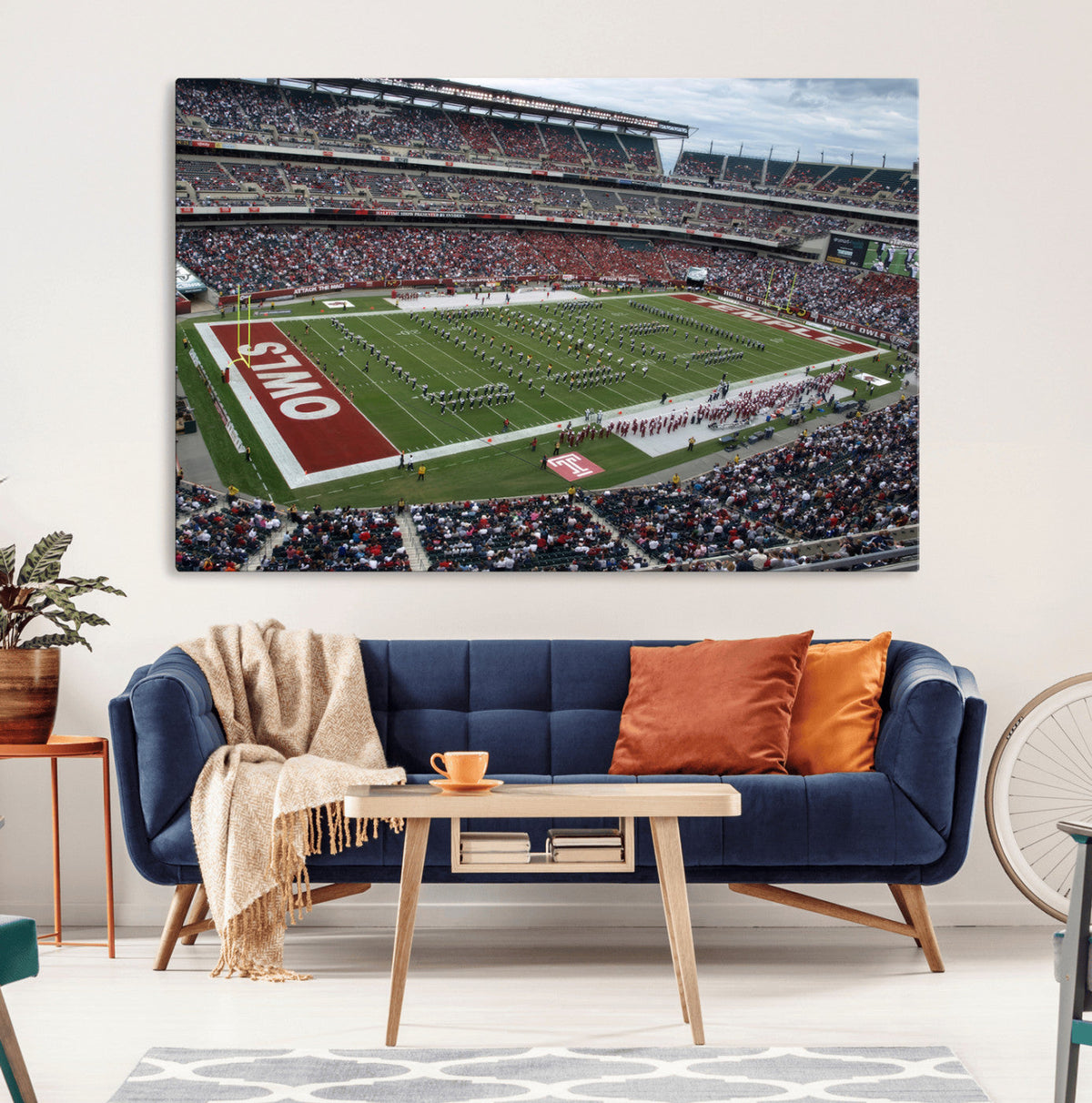 The Temple University Owls Athletics Team Print -