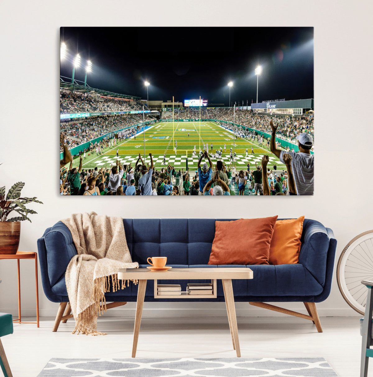 The Tulane University Green Wave Football Team Print - New