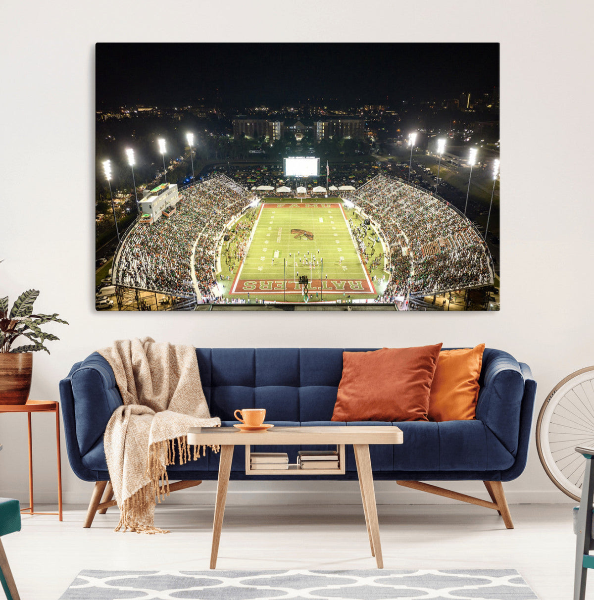 Florida A&M Rattlers Football Team Print - Tallahassee Bragg