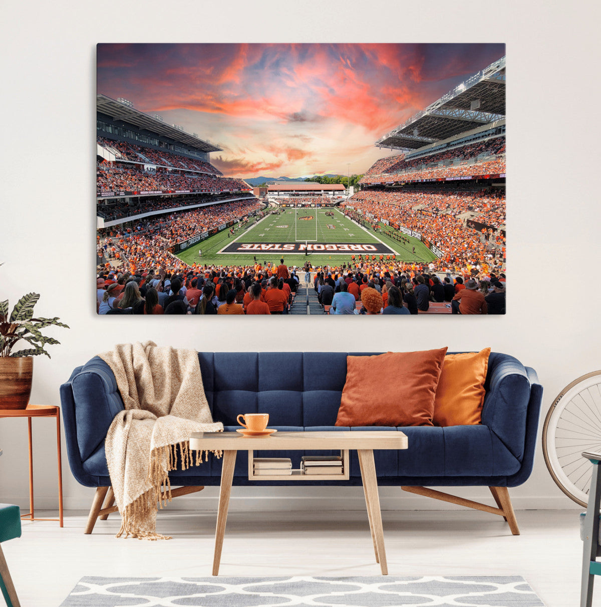 Oregon State Beavers Football Team Print - Corvallis Reser