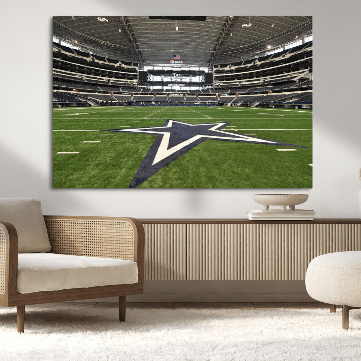 Dallas Cowboys Football Team Print - Arlington AT&T Stadium