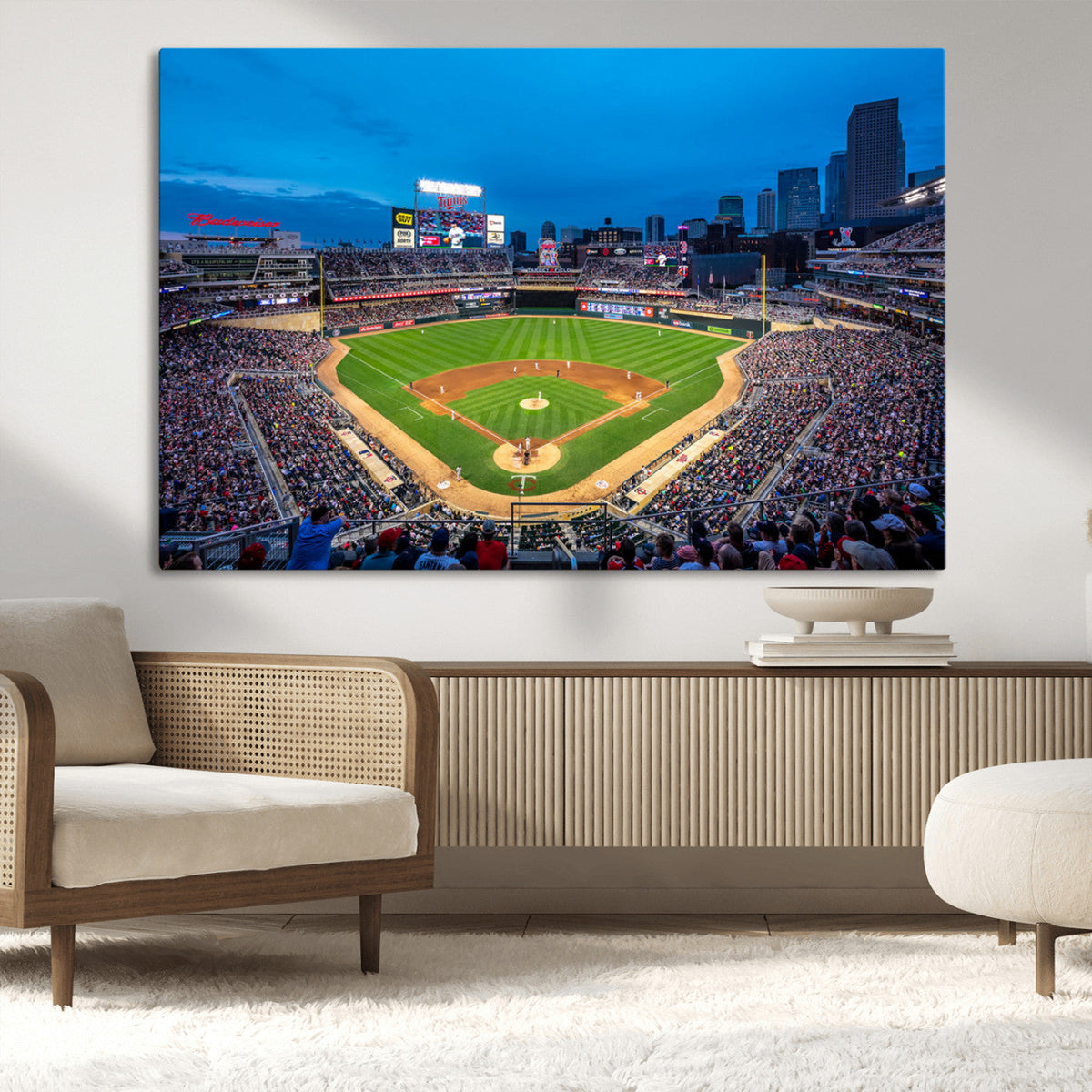 Target Field Stadium Wall Art Canvas Print – Minnesota Twins