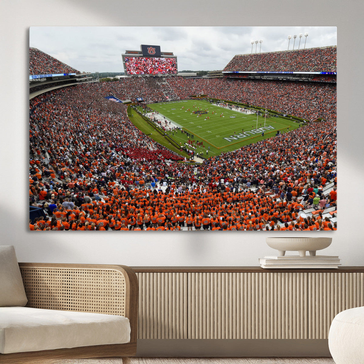 Jordan-Hare Stadium Wall Art Canvas Print, College Sports