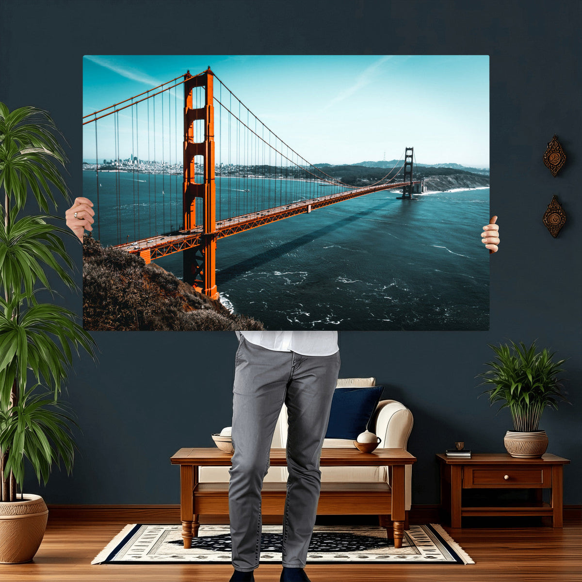 Golden Gate Bridge Wall Art Canvas Print – San Francisco