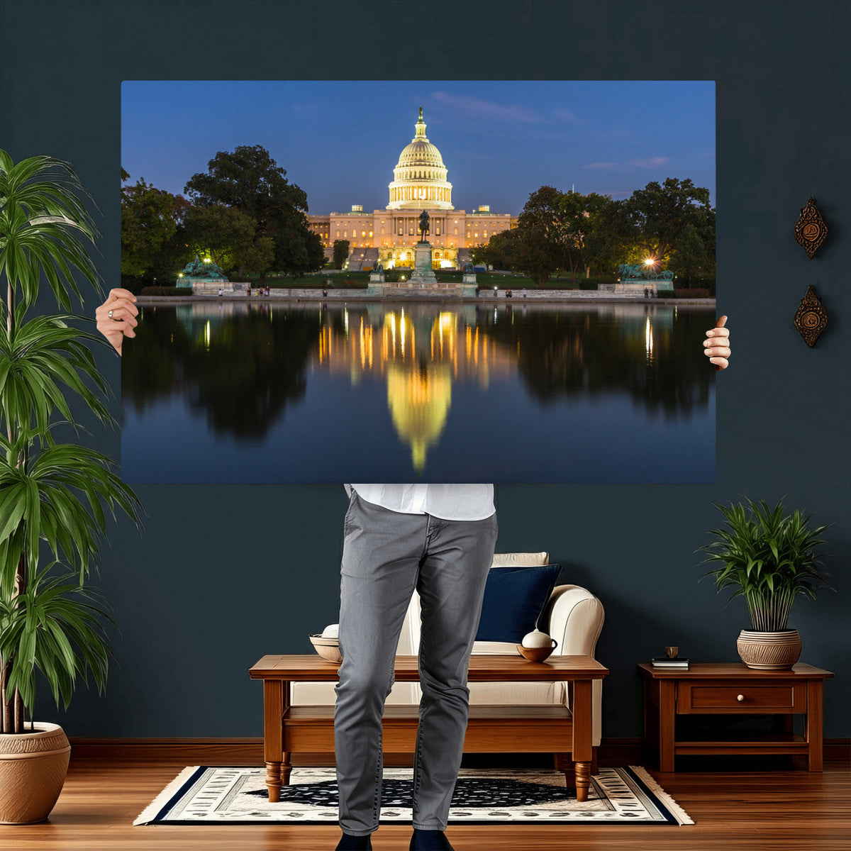US Capitol Building Wall Art Canvas Print – Washington DC
