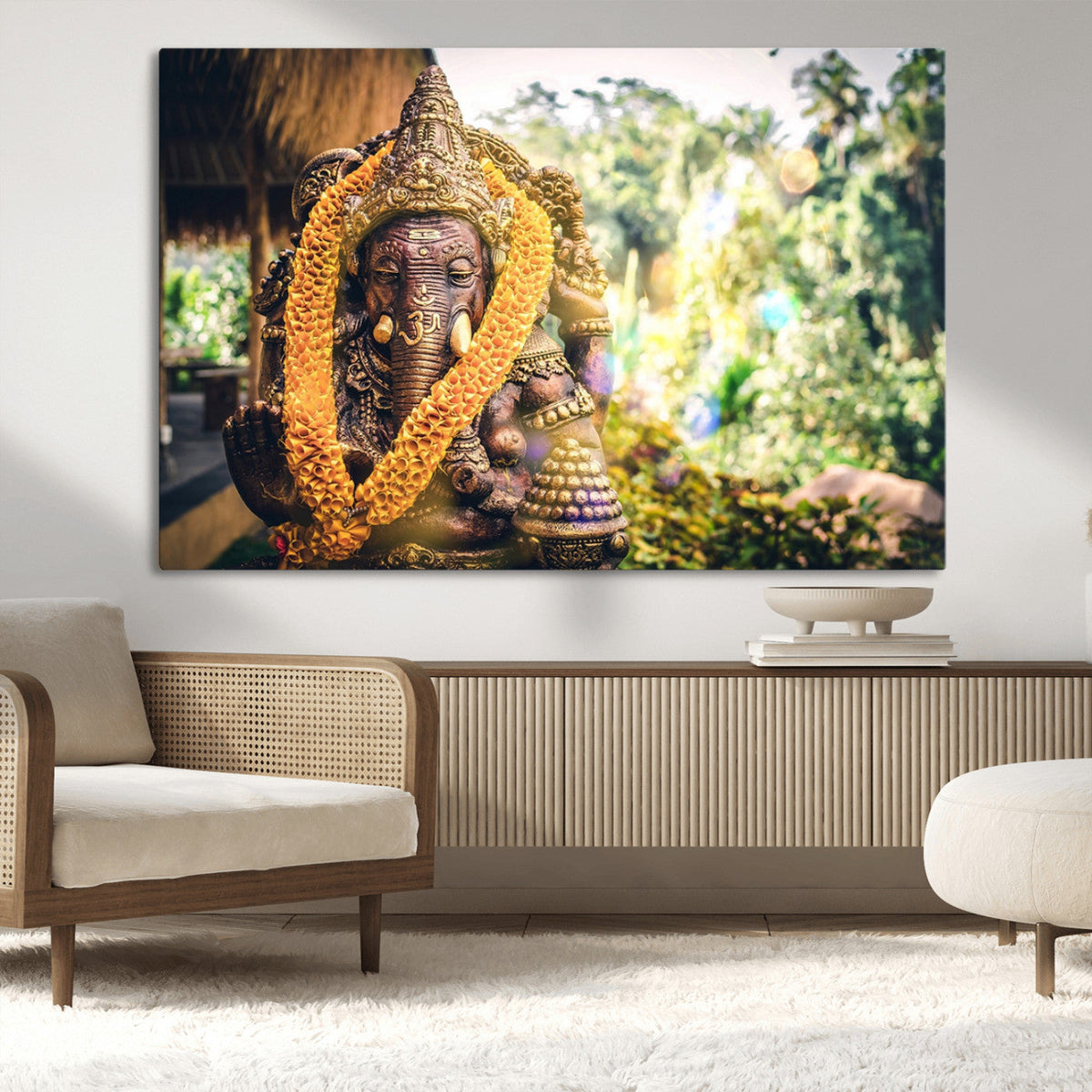 Hinduism Statue Wall Art Canvas Print