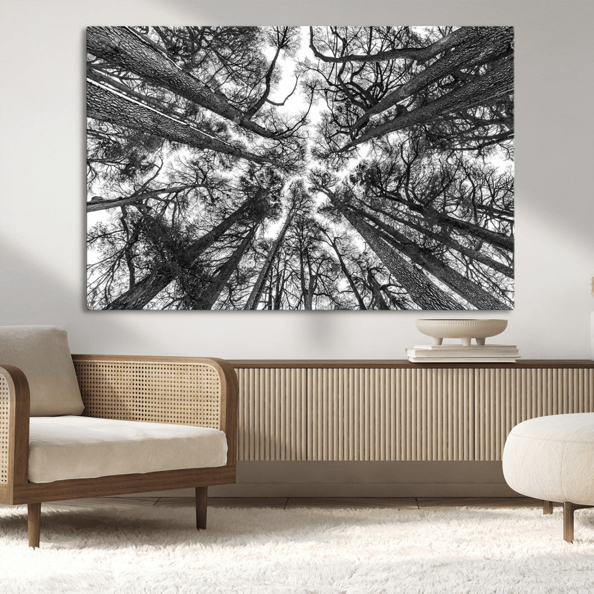 Trees Contemporary Art Canvas Print