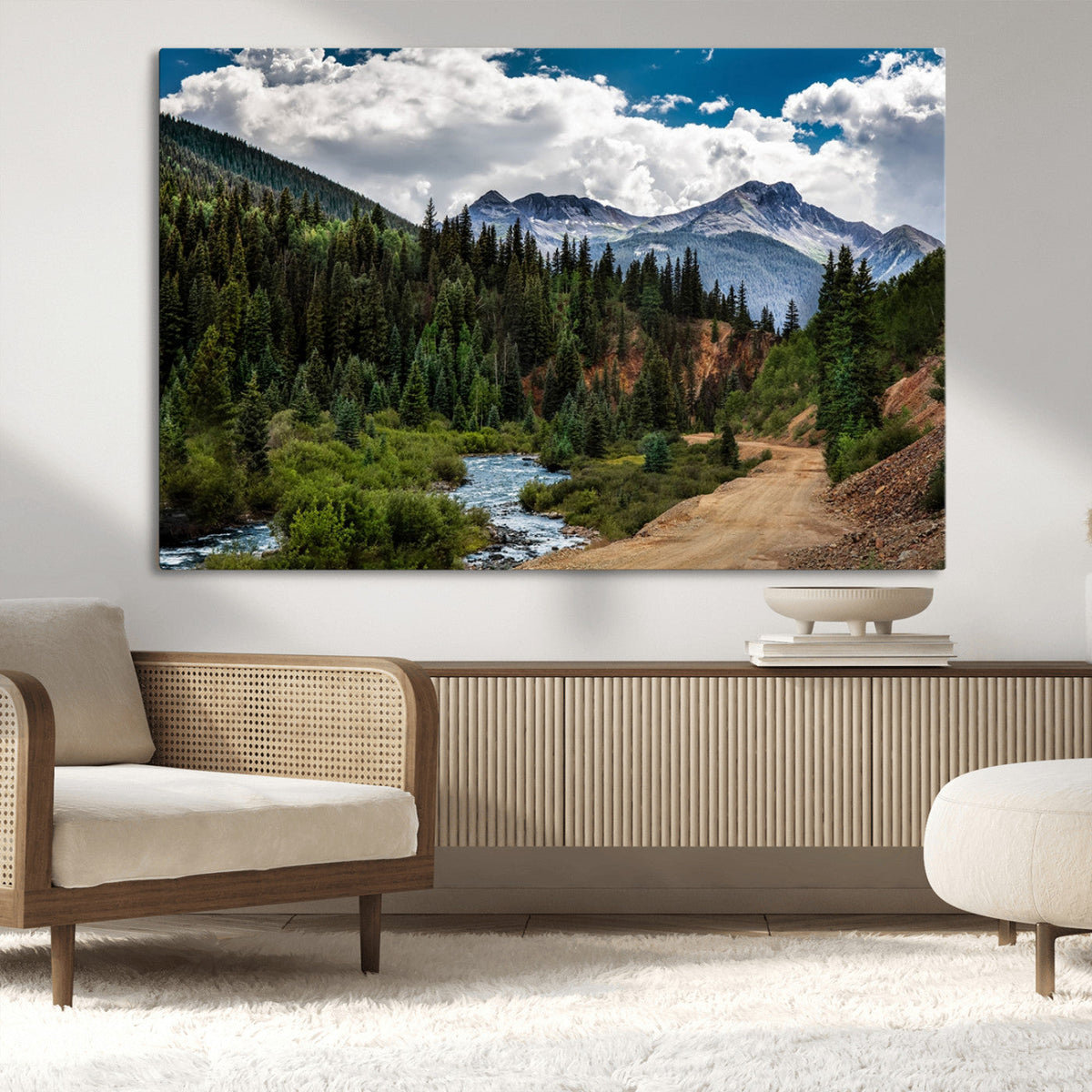San Juan Nal Forest Wall Art Landscape Canvas Print