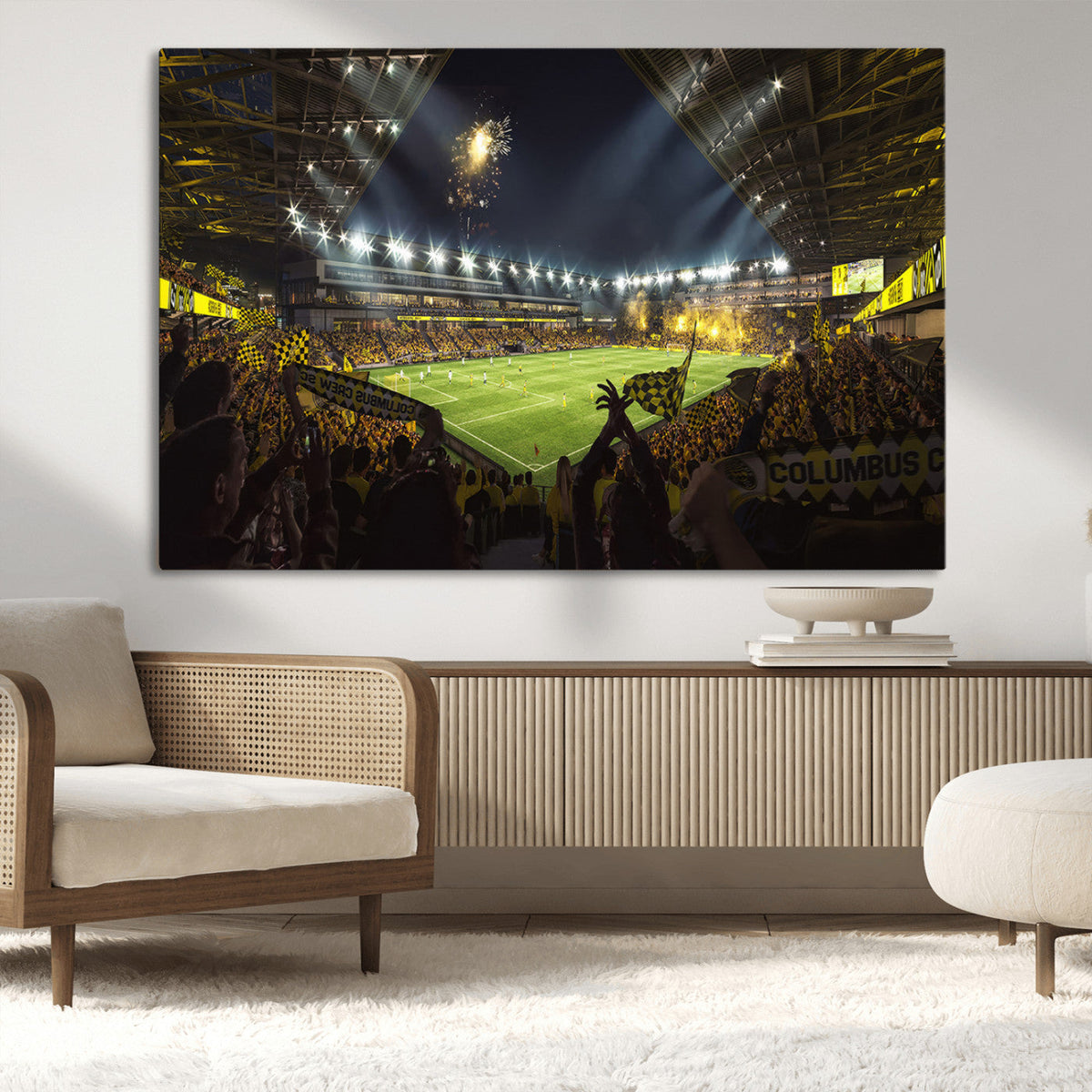 Columbus Crew Soccer Team Print - Columbus Crew Stadium Wall