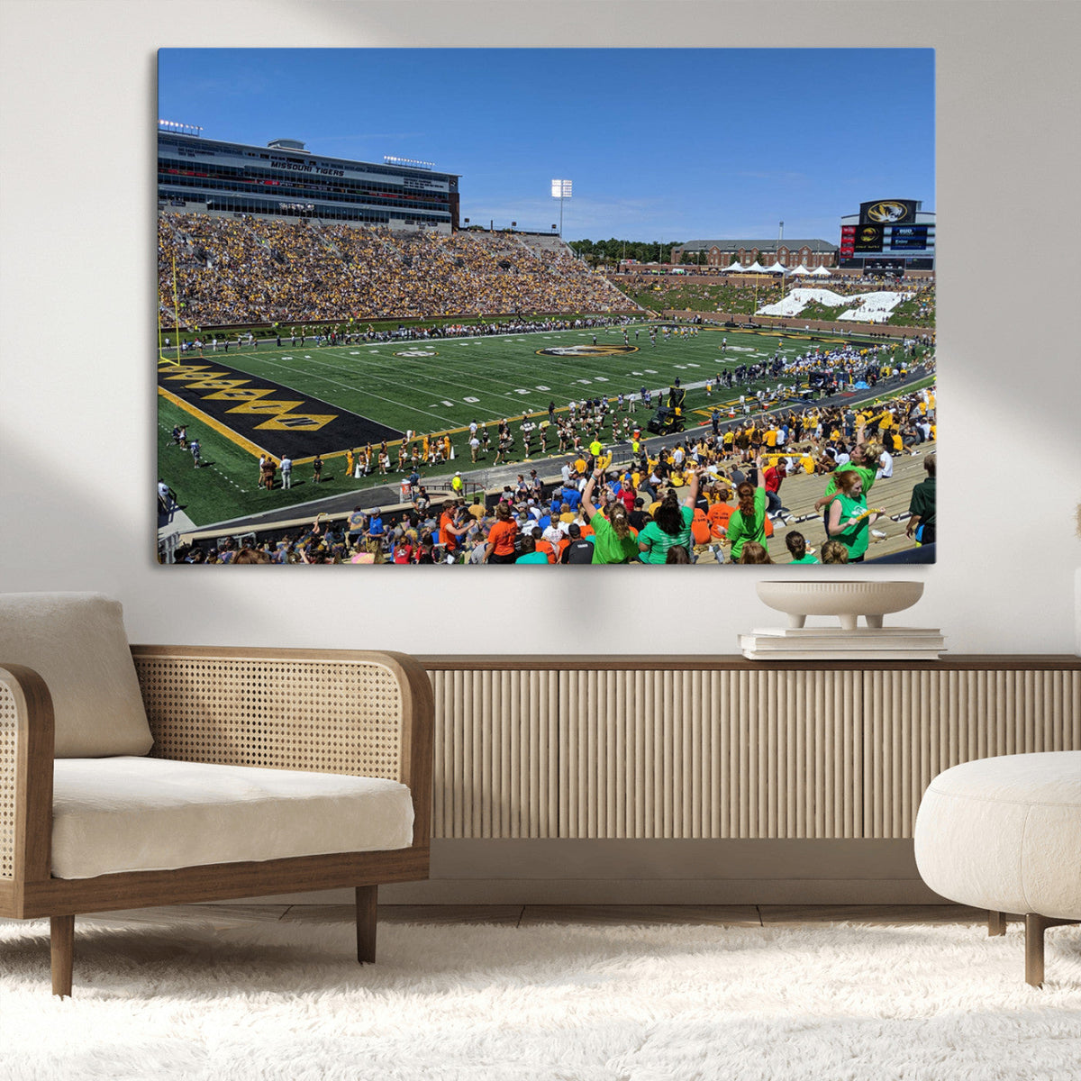 University of Missouri Tigers Football Team Print - Columbia