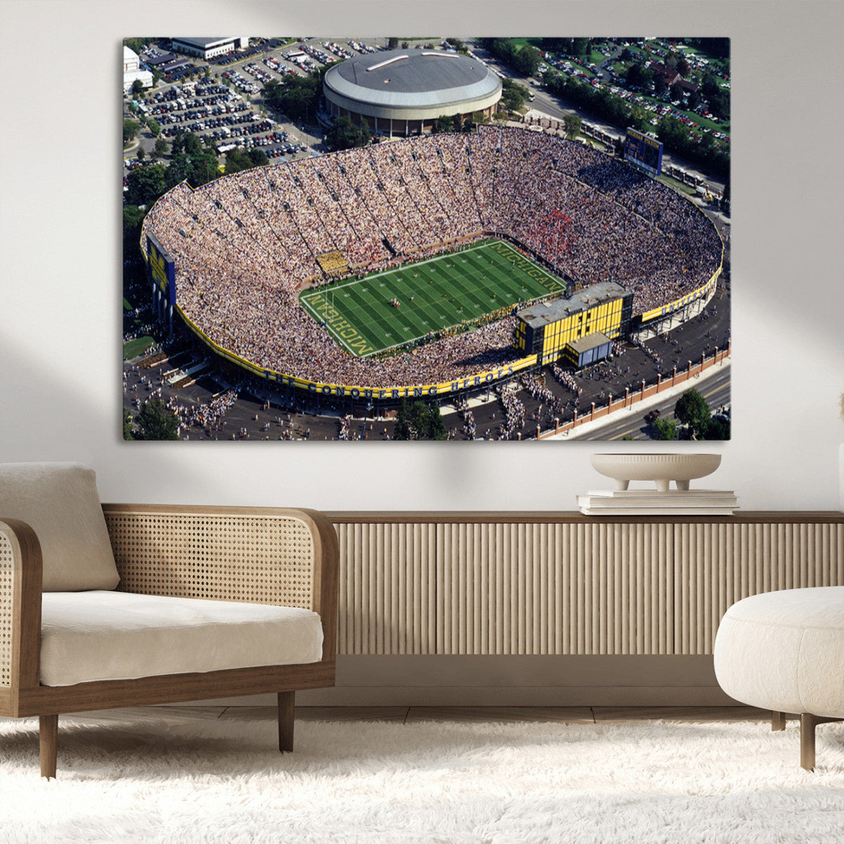 Michigan Wolverines Football Team Print - Ann Arbor Michigan