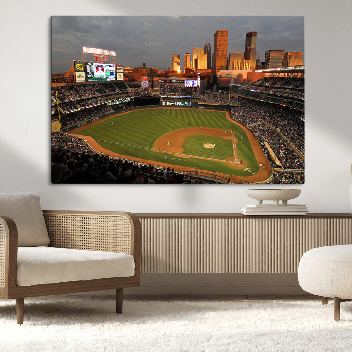 Minnesota Twins Baseball Team Print - Minneapolis Target