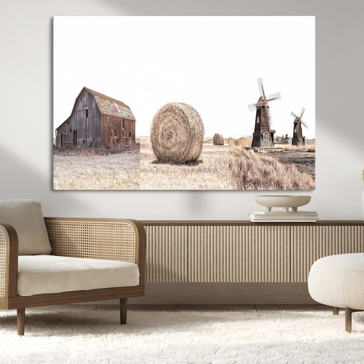 Farm Prints Set, Set of 3 Farmhouse Wall Art, Country House