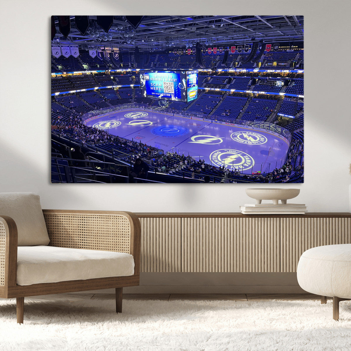 Amalie Arena Florida Wall Art Canvas Print - NHL Hockey
