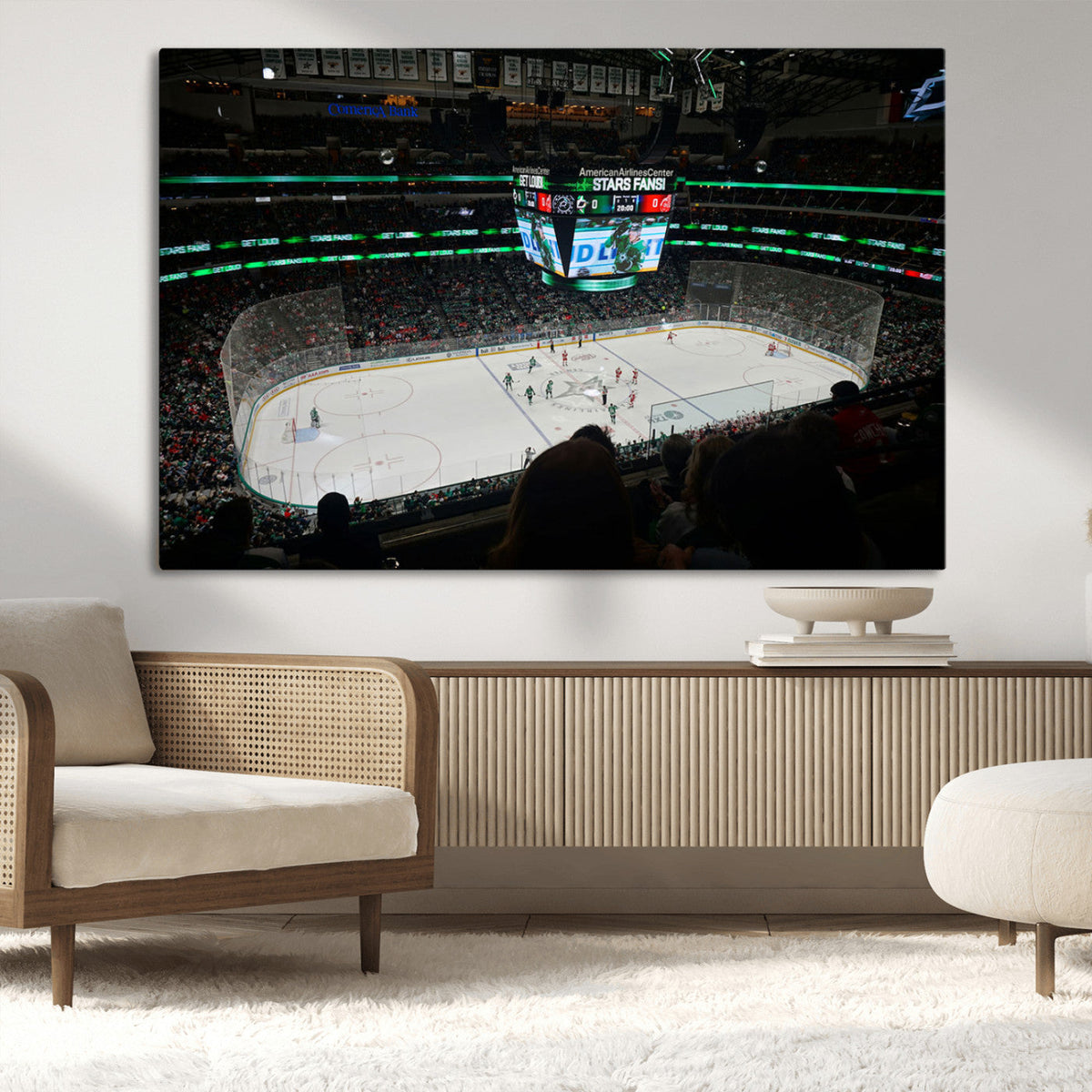 American Airlines Center Dallas Stars Wall Art Canvas Print