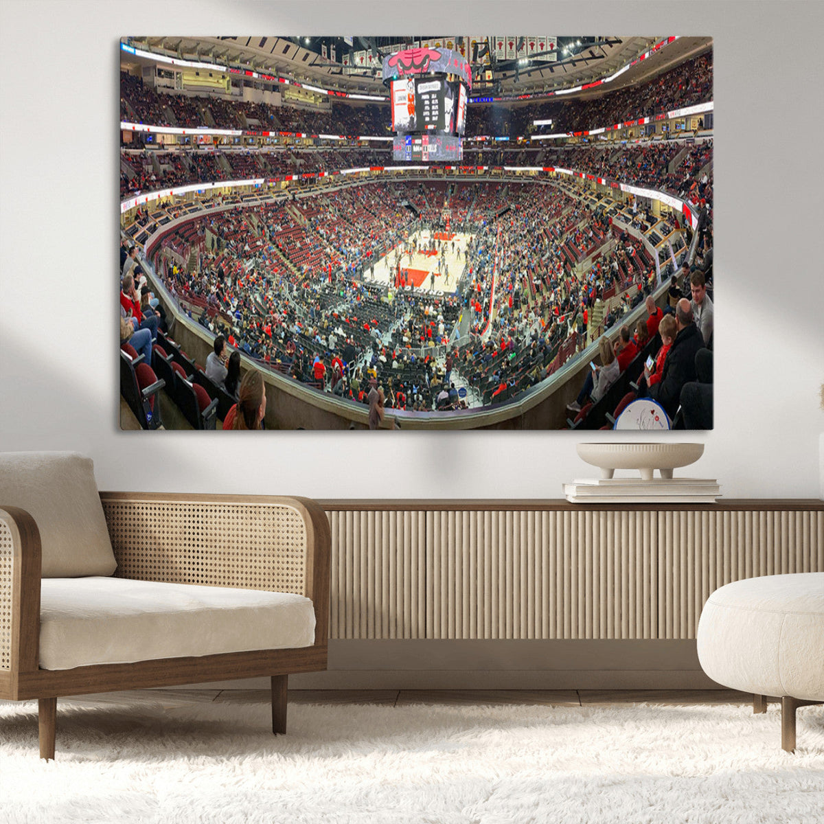 United Center Chicago Bulls Stadium Wall Art Canvas Print