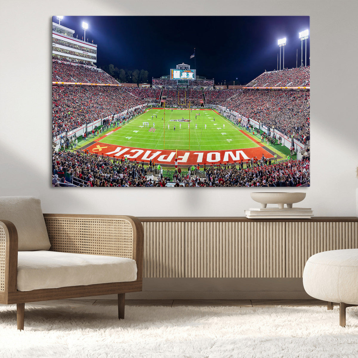 NC State Wolfpack Canvas Print - Raleigh Carter-Finley