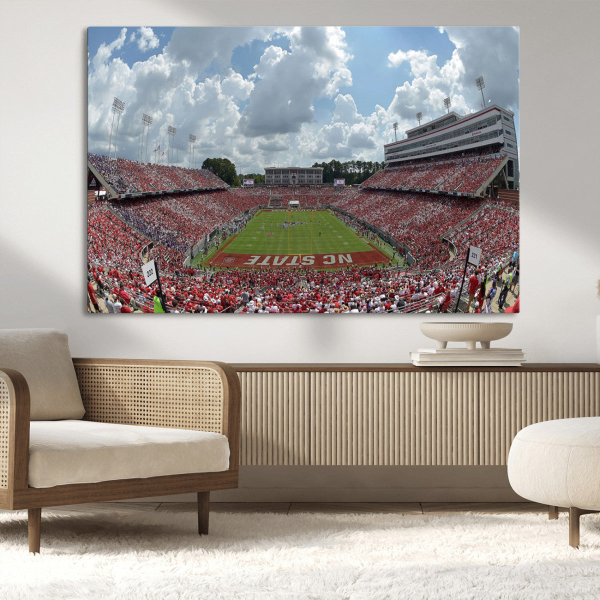 NC State Wolfpack Football Team Print Canvas- Raleigh