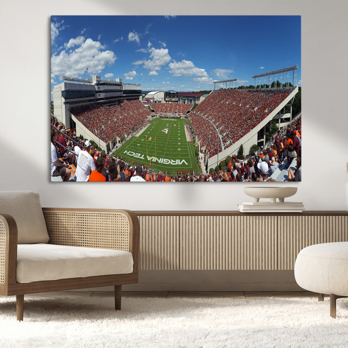Virginia Tech Hokies Football Team Print - Blacksburg Lane