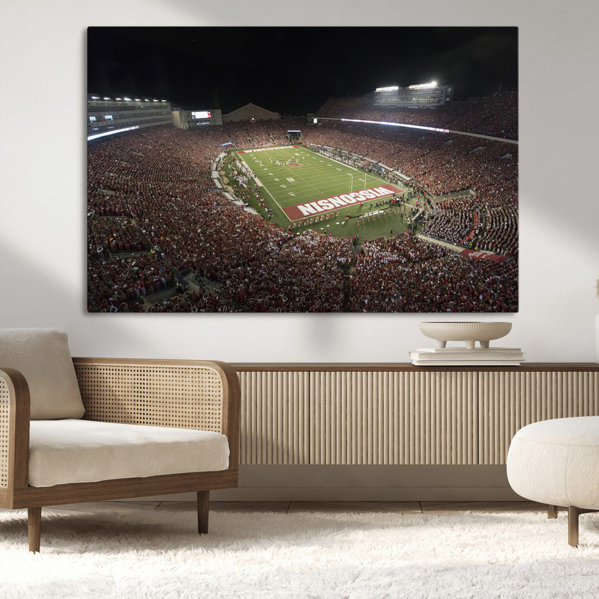 Wisconsin Badgers Football Team Print - Madison Camp Randall