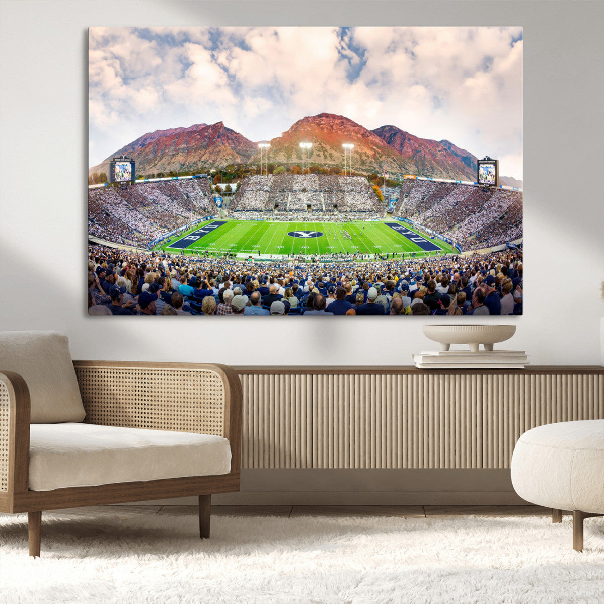 Brigham Young University Cougars Football Team Print - Provo
